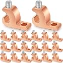 Landhoow 20 Pack Lay-in Lugs, Copper Pool Bonding Connectors, 4-14 AWG