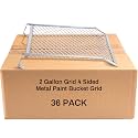 Landhoow 36 Pcs Paint Roller Grid for 2 Gallon Buckets, Metal Paint Screen