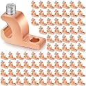 Landhoow 80 Pack Lay-in Lugs, Copper Pool Bonding Connectors, 4-14 AWG