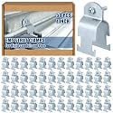 Landhoow Emt Pipe Universal Strut Clamps Strut Channel Accessory Electro Galvanized Conduit Clamp with Bolt and Nut, Rigid Pipe Tool(1 Inch,Silver,50 Pcs)
