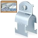 Landhoow Emt Pipe Universal Strut Clamps Strut Channel Accessory Electro Galvanized Conduit Clamp with Bolt and Nut, Rigid Pipe Tool(3/4 Inch,Silver,1 Pcs)