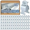 Landhoow Emt Pipe Universal Strut Clamps Strut Channel Accessory Electro Galvanized Conduit Clamp with Bolt and Nut, Rigid Pipe Tool(1 Inch,Silver,100 Pcs)