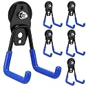 Landhoow 6 Pcs Large Magnetic Hooks Heavy Duty Magnet Hooks, Blue