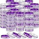Landical 120 Pcs Pancreatic Cancer Awareness Silicone Bracelets for Event