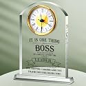 Landical Boss Gifts for Men Acrylic Clock Best Boss Gifts for Men Women
