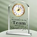 Landical Team Appreciation Gifts Acrylic Clock Thank You Gift for Coworker