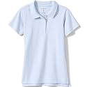 Lands' End School Uniform Girls Short Sleeve Feminine Fit Interlock Polo Shirt
