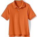 Lands' End School Uniform Kids Short Sleeve Interlock Polo Shirt