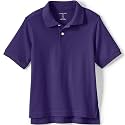 Lands' End School Uniform Kids Short Sleeve Interlock Polo Shirt