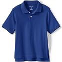 Lands' End School Uniform Kids Short Sleeve Interlock Polo Shirt