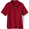 Lands' End School Uniform Kids Short Sleeve Interlock Polo Shirt