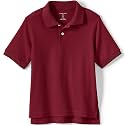 Lands' End School Uniform Kids Short Sleeve Interlock Polo Shirt
