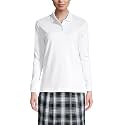 Lands' End School Uniform Kids Long Sleeve Interlock Polo Shirt