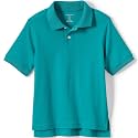 Lands' End School Uniform Kids Short Sleeve Interlock Polo Shirt