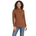 Lands' End Women's Cotton Mock Turtleneck