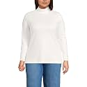 Lands' End Women's Cotton Mock Turtleneck