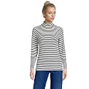 Lands' End Women's Cotton Mock Turtleneck