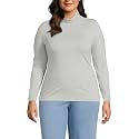Lands' End Women's Jersey Knit Turtleneck