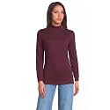 Lands' End Women's Cotton Mock Turtleneck