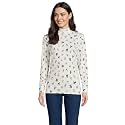 Lands' End Women's Cotton Mock Turtleneck