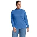 Lands' End Women's Cotton Mock Turtleneck