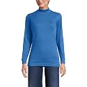 Lands' End Women's Cotton Mock Turtleneck