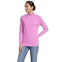 Lands' End Women's Cotton Mock Turtleneck