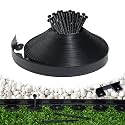 Landscape Edging Border 100 FT 2 Inch Tall with 180 Spikes, Plastic Edging for Landscaping, Garden Edging Border, Flower Bed, Paver and Lawn Edging Border, Black