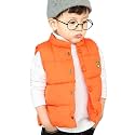 LANDUNSI Baby Boys Girls Puffer Vest Winter Warm Lightweight Toddler Vest Outerwear High Neck Cute Sleeveless Jacket