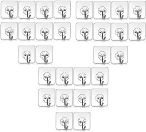 Landwood Self Adhesive Hooks Set of 30