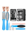 lanellie Professional Manicure Set Pedicure Tools Stainless Steel Foot Care Foot File