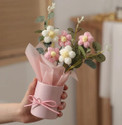 LANLOY Artificial Flower Bouquet Multicolor Daisy Artificial