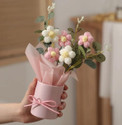 LANLOY Crochet Bouquet Handmade Knitted Flowers