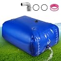 LANUEVA 528 Gal/2000L Portable Water Storage Bladder,1000D PVC, Blue