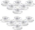 LAOPALA Pack of 24 Opalware Iris Blue