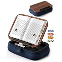 Lap Book Pillow Stand with Storage, Book Holder for Reading in Bed