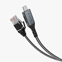 Lapcare Type-C to RJ45 Gigabit Ethernet Adapter Cable | USB-C to LAN 1000 Mbps High-Speed Network Cable | 2M Braided Nylon, Aluminium Housing | Compatible with Laptop, MacBook, Router