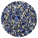 Lapis Lazuli Chips – Natural Mini Lapis Lazuli Stones, Crushed Undrilled Lapis Lazuli, Semi-Tumbled Genuine Lapis Lazuli (1/2 lb)