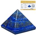 Lapis Lazuli Pyramid - 1.5" Inch Crystal Pyramid for Positive Energy, Vastu, Reiki, Feng Shui and Chakra Healing Energy Balancing