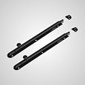 LAPO 2 Pack Heavy Duty Stainless Steel Tower Bolt 12 Inch, Tower Bolt for Main Door and Bathroom, Kundi Latch for Bedroom, Chitakni, Tower Bolt for Home,Offices Doors,Windows (Black Finish, Pack of 2)