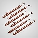 LAPO 6 Pack Heavy Duty Stainless Steel Tower Bolt 12 Inch,Tower Bolt for Main Door and Bathroom,Kundi Latch for bedroom, Chitakni, Tower Bolt for Home,Offices Doors,Window (Rose Gold Finish,Pack of 6)