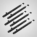 LAPO 6 Pack Heavy Duty Stainless Steel Tower Bolt 12 Inch, Tower Bolt for Main Door and Bathroom, Kundi Latch for Bedroom, Chitakni, Tower Bolt for Home,Offices Doors,Windows (Black Finish, Pack of 6)