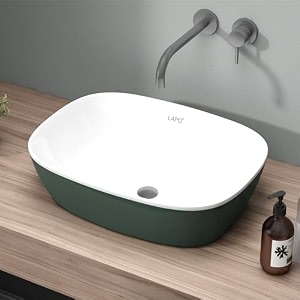 lapo basin for bathroom ceramic tabletop wash basin table top wash basin for bathroom and livingroom decor countertop vessel sink blue green finish 39x505x137 cm core