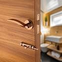 LAPO Robust Mortise Lock for Bathroom, Balcony and Storeroom Doors, Heavy Duty Weatherproof Door Lock with Baby Latch, Elegant PVD Rose Gold Finish, 3 Years Warranty Ro-115