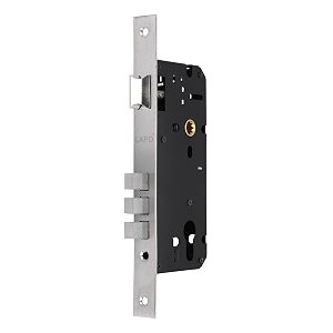 lapo heavy duty brass lock body set for wooden door mortise lock body lock body 50 mm x 85 mm three bullet matt finish-pack of 1 pcs