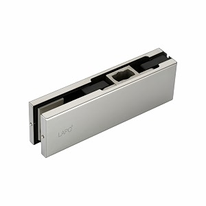 lapo heavy duty glass door bottom patch fitting stainless steel glass door accessoriessilver finish pack of 1