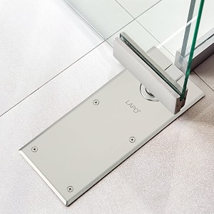 lapo concealed floor spring door closer  heavy duty hydraulic floor hinge for glass amp wooden doors  smooth automatic closing  durable metal body  floor mounted door control  matt finish