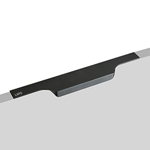 lapo 10 inch aluminium kitchen drawer handle  cabinet amp wardrobe profile pull  firm grip  ideal for home hotel amp office  cut-to-length design  quick install  black finish pack of 1