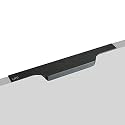 LAPO 1 Pack Exclusive 22 Inch Aluminum Kitchen Profile Handle, Drawer Handle for Kitchen, Cabinet Profile Handle, Wardrobe Pull Handle for Home, Hotel, Office (Black Finish, Pack of 1) P-002