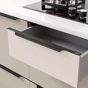 lapo 5 pack premium 30 inch aluminum kitchen profile handle cabinet profile handle drawer handle for kitchen wardrobe pull handle for home hotel office black finish pack of 5